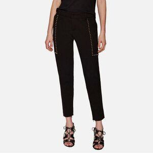 Thomas Wylde Aspen Gold Embellished Slip Pocket Pants